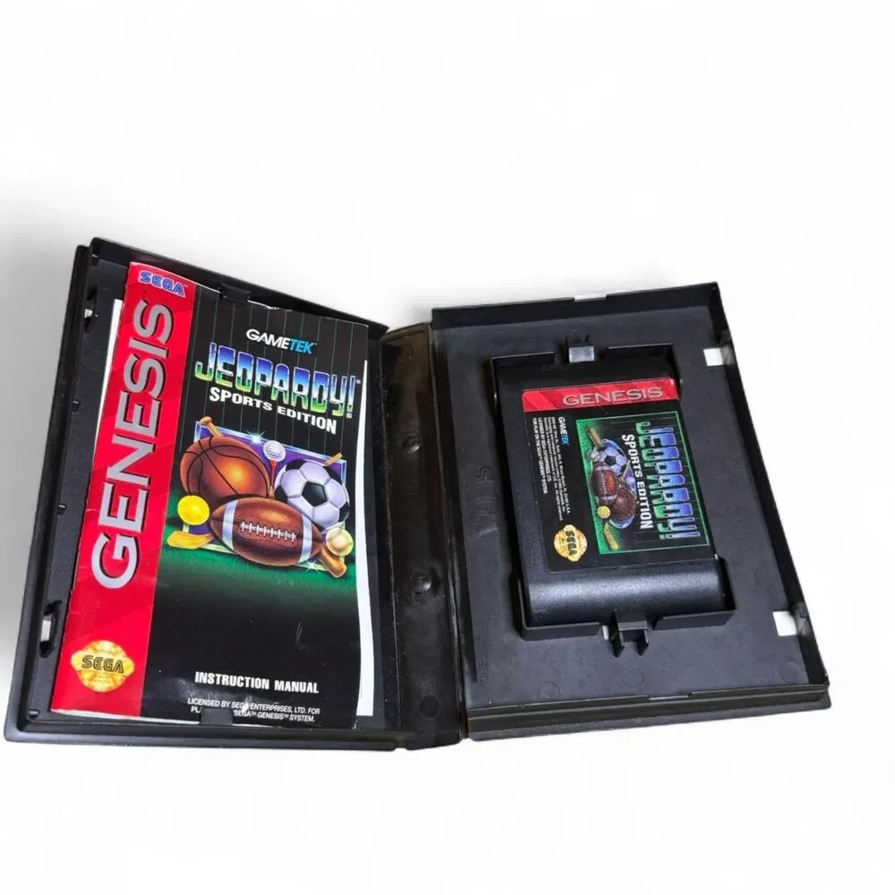 VTG SEGA Genesis Jeopardy Sports Edition Game 1993 Untested
